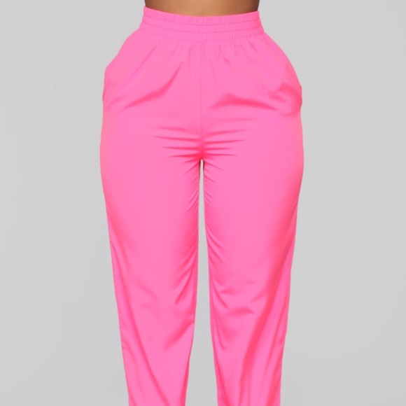 fashion nova pink joggers